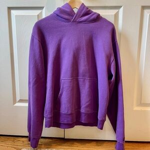 Aritzia Tna Cozy Fleece Hoodie Purple